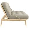 Šedá lněná trojmístná rozkládací pohovka Karup Design Folk 190 cm