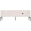 Světle šedý TV stolek Met 160 x 42 cm