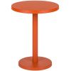 Oranžový kovový odkládací stolek Odo 44 cm