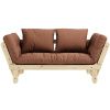Hnědá dvoumístná rozkládací pohovka Karup Design Beat 162 cm