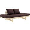 Tmavě hnědá dvoumístná rozkládací pohovka Karup Design Beat 162 cm