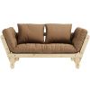 Světle hnědá dvoumístná rozkládací pohovka Karup Design Beat 162 cm