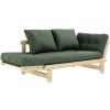 Zelená dvoumístná rozkládací pohovka Karup Design Beat 162 cm