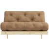 Světle hnědá dvoumístná rozkládací pohovka Karup Design Roots 140 cm