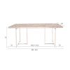 Hnědý dřevěný jídelní stůl DUTCHBONE Class 180 x 90 cm