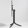 Antracitově šedá hliníková stolová sklápěcí podnož Flute 72 cm -fv-interier-25