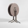 Šedohnědá hliníková stolová sklápěcí podnož Flute 72 cm -fv-interier-25