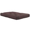 Tmavě hnědá dvoumístná rozkládací pohovka Karup Design Hippo 140 cm