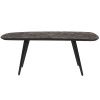 Tmavě hnědá teaková lavice WLL WEBSTER 118 cm