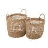 Set dvou ratanových košů J-line Fildo 40/35 cm