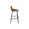 Hnědá vintage barová židle DUTCHBONE Franky 80 cm