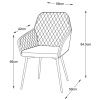 Šedé čalouněné křeslo Unique Furniture Milton
