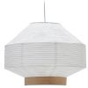 Bílé papírové stínidlo Kave Home Hila 55 cm