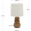 Terakotová stolní lampa Kave Home Madsen