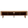 Dřevěný TV stolek Kave Home Mailen 200 x 40 cm