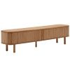 Dřevěný TV stolek Kave Home Mailen 200 x 40 cm
