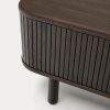 Tmavě hnědý dřevěný TV stolek Kave Home Mailen 200 x 40 cm -fv-interier-25