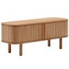 Dřevěný TV stolek Kave Home Mailen 120 x 40 cm