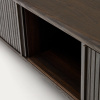 Tmavě hnědý dřevěný TV stolek Kave Home Mailen 120 x 40 cm -fv-interier-25