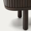 Tmavě hnědý dřevěný TV stolek Kave Home Mailen 120 x 40 cm -fv-interier-25