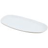 Bílý keramický servírovací talíř Kave Home Publia 35,5 x 17,5 cm