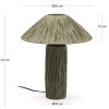 Zelená stolní lampa Kave Home Samse