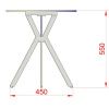 Černý kovový odkládací stolek Miotto Moena 50 cm