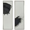 Černobílý abstraktní obraz Miotto Isania Dark 150 x 50 cm