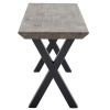 Hnědá dubová lavice Bloomingville Maldon 190 cm