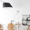 Černá látková stojací lampa ZUIVER ARC 222,5 cm -fv-interier-25