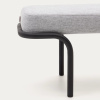 Světle šedá čalouněná lavice Kave Home Compo 130 cm -fv-interier-25
