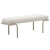 Béžová čalouněná lavice Kave Home Compo II. 130 cm