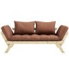 Hnědá dvoumístná rozkládací pohovka Karup Design Bebop 174 cm