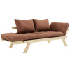 Hnědá dvoumístná rozkládací pohovka Karup Design Bebop 174 cm