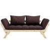Tmavě hnědá dvoumístná rozkládací pohovka Karup Design Bebop 174 cm