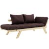 Tmavě hnědá dvoumístná rozkládací pohovka Karup Design Bebop 174 cm