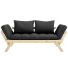 Tmavě šedá dvoumístná rozkládací pohovka Karup Design Bebop 174 cm
