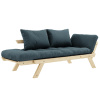 Petrolejově modrá dvoumístná rozkládací pohovka Karup Design Bebop 174 cm