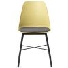 Žlutá plastová jídelní židle Unique Furniture Whistler