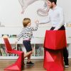 Červená plastová dětská jídelní židle VOXEL MINI -fv-interier-25
