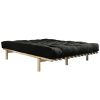 Středně tvrdá černá futonová matrace Karup Design Coco 180 x 200 cm, tl. 16 cm