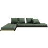 Zelená trojmístná rozkládací pohovka Karup Design Chico 200 cm