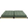Zelená trojmístná rozkládací pohovka Karup Design Chico 200 cm