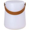 Bílá plastová LED lampa Prinston 21 cm