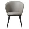 Šedé koženkové křeslo Unique Furniture Gain