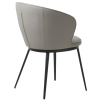 Šedé koženkové křeslo Unique Furniture Gain