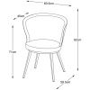 Šedé koženkové křeslo Unique Furniture Gain