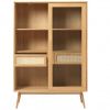 Dubová vitrína Unique Furniture Barrali 160 x 110 cm