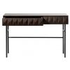 Tmavě hnědý dubový toaletní stolek Unique Furniture Latina 117 x 39 cmTmavě hnědý dubový toaletní stolek Unique Furniture Latina 117 x 39 cm