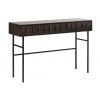 Tmavě hnědý dubový toaletní stolek Unique Furniture Latina 117 x 39 cm